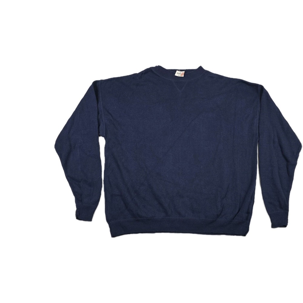Old Glory Vintage Men's Size XXL‎ Navy Blue Pullover Sweater USA Made New